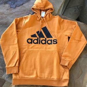 Adidas Gold Hoodie Mens Small Sweatshirt